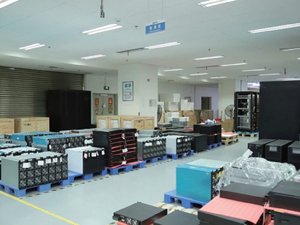 UPSBOSS quality inspection station on production floor