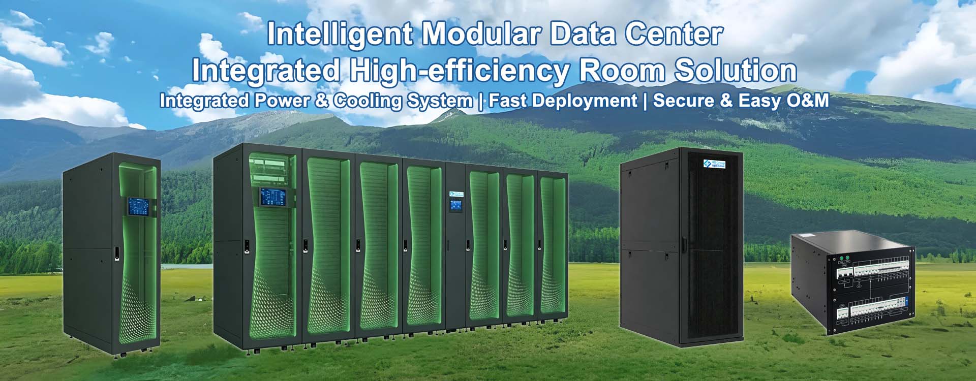 Intelligent Modular Data Center, Integrated High-efficiency Room Solutio